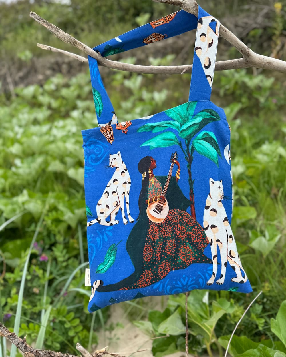 City Tote in Cotton Duck "Ultrablue Bedouin Moon"