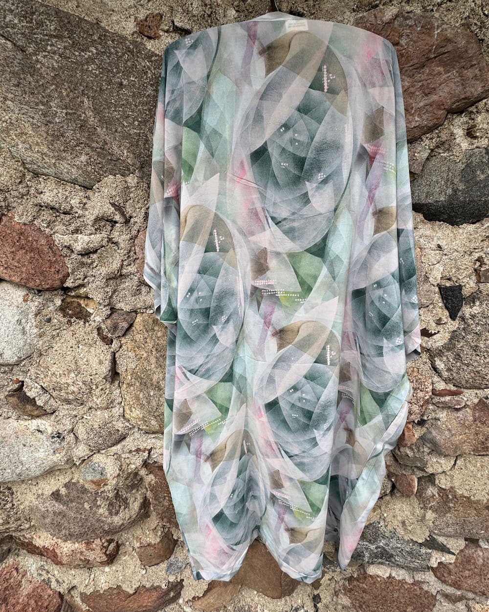 Kimono in Silk "Soft Frost Rose" with belt