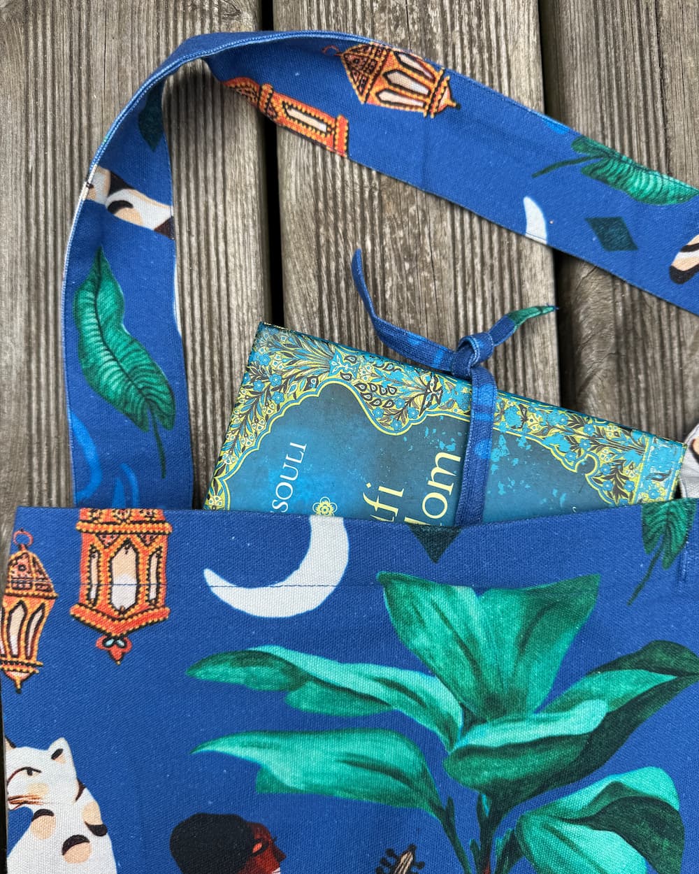 City Tote in Cotton Duck "Ultrablue Bedouin Moon"