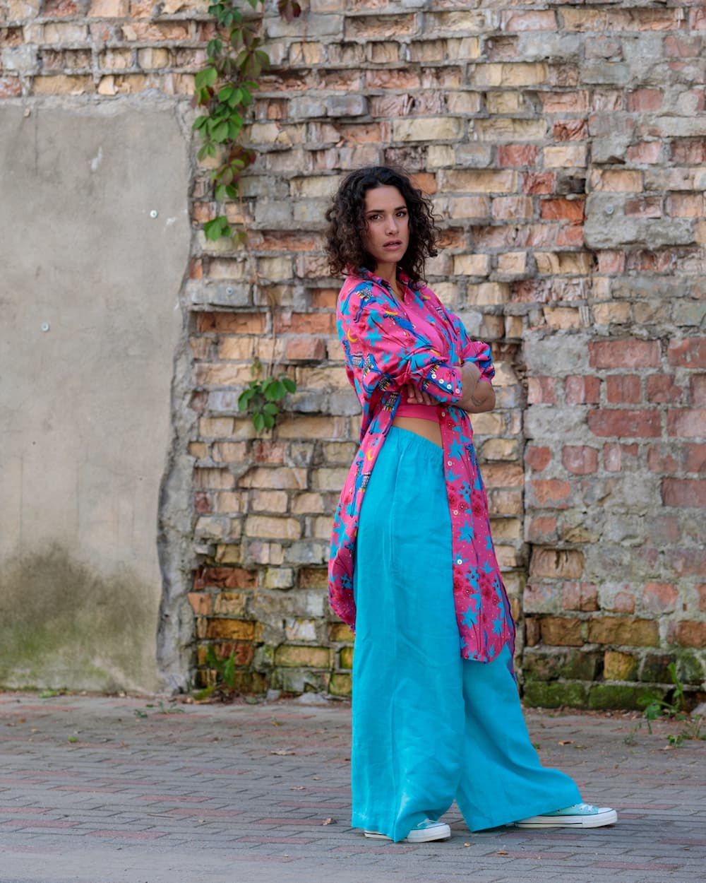 Shirtdress in Cotton "Camels"