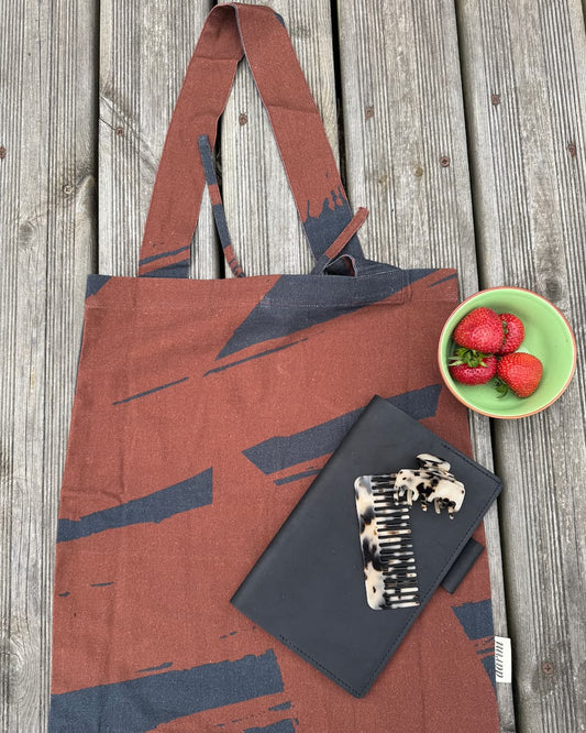 City Tote in Cotton Duck "Cacao Mood"