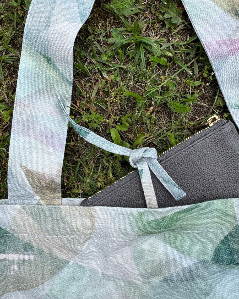 City Tote in Cotton Duck "Soft Forst Rose"