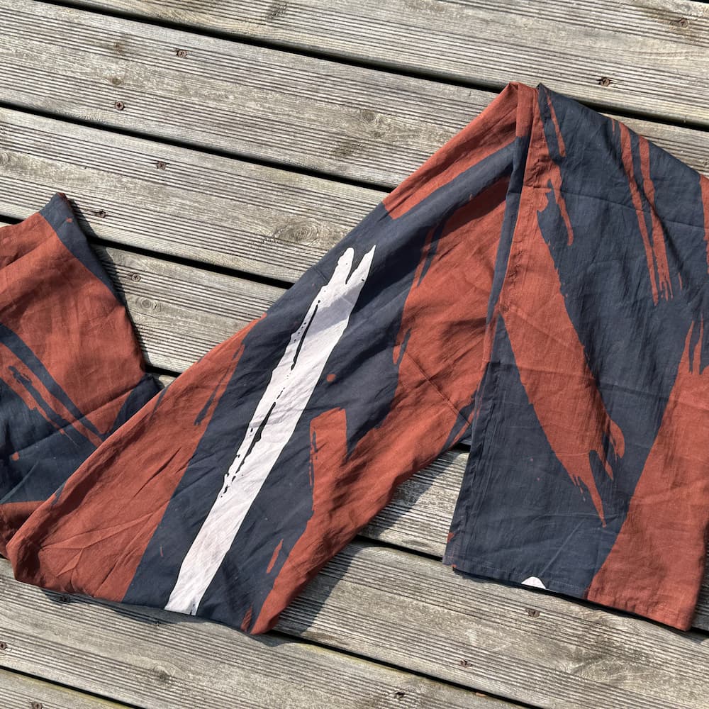 Beach Sarong in Cotton Voile "Cacao Mood"