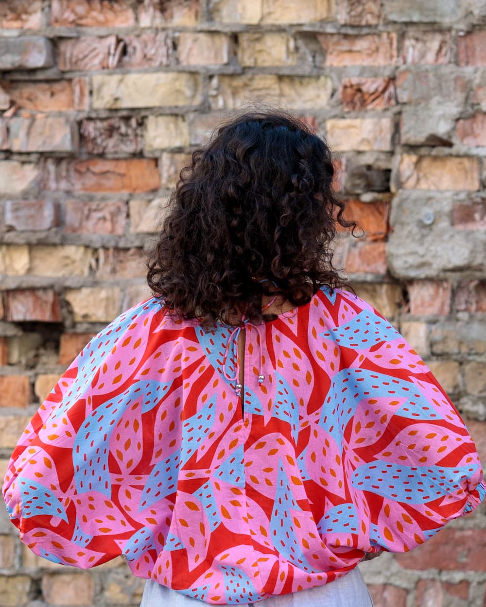 Top in Cotton "Pink Oshu"
