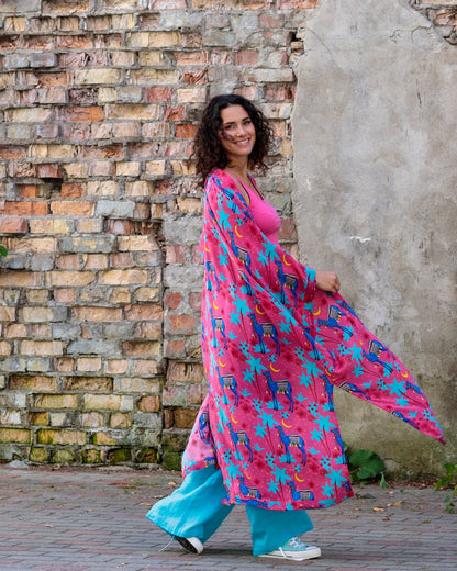 Kimono in Silk "Camels"